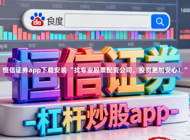 恒信证券app下载安装 “找专业股票配资公司，投资更加安心！”